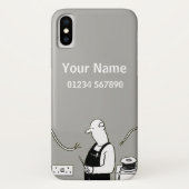 Elektrischer Theme Cartoon Case-Mate iPhone Hülle (Rückseite)