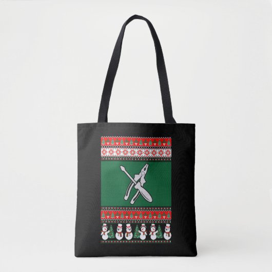 Elektrischer Ugly Weihnachtssüßer Tasche (Vorderseite)