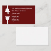 Elektrischer Unternehmer Moderne Visitenkarten Visitenkarte (Vorne/Hinten)