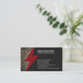 Elektrischer Unternehmer Visitenkarte (Stehend Vorderseite)