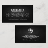 Elektrischer Unternehmer Visitenkarte (Vorne/Hinten)