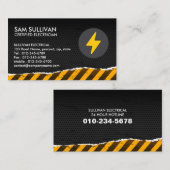 Elektrischer Unternehmer Visitenkarte (Vorne/Hinten)