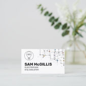 Elektrischer Unternehmer Visitenkarte (Stehend Vorderseite)