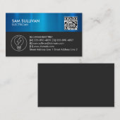 Elektrischer Unternehmer Visitenkarte (Vorne/Hinten)