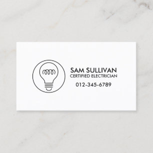 Elektrischer Unternehmer Visitenkarte