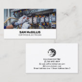 Elektrischer Unternehmer Visitenkarte (Vorne/Hinten)