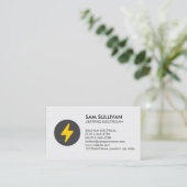 Elektrischer Unternehmer Visitenkarte (Stehend Vorderseite)