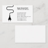 Elektrischer Unternehmer Visitenkarte (Vorne/Hinten)