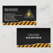 Elektrischer Unternehmer Visitenkarte (Vorne/Hinten)