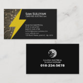 Elektrischer Unternehmer Visitenkarte (Vorne/Hinten)