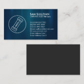 Elektrischer Unternehmer Visitenkarte (Vorne/Hinten)