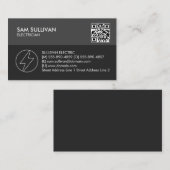 Elektrischer Unternehmer Visitenkarte (Vorne/Hinten)