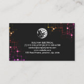 Elektrischer Unternehmer Visitenkarte (Rückseite)