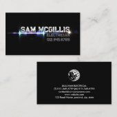 Elektrischer Unternehmer Visitenkarte (Vorne/Hinten)