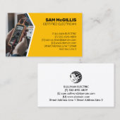 Elektrischer Unternehmer Visitenkarte (Vorne/Hinten)