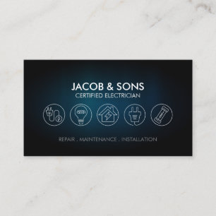 Elektrischer Unternehmer Visitenkarte
