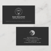 Elektrischer Unternehmer Visitenkarte (Vorne/Hinten)