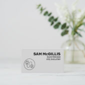 Elektrischer Unternehmer Visitenkarte (Stehend Vorderseite)