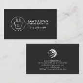 Elektrischer Unternehmer Visitenkarte (Vorne/Hinten)