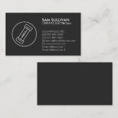 Elektrischer Unternehmer Visitenkarte (Vorne/Hinten)