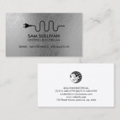 Elektrischer Unternehmer Visitenkarte (Vorne/Hinten)