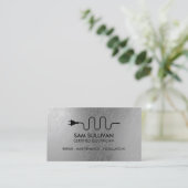 Elektrischer Unternehmer Visitenkarte (Stehend Vorderseite)