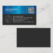 Elektrischer Unternehmer Visitenkarte (Vorne/Hinten)