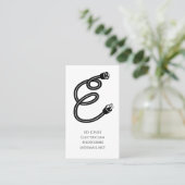 Elektrischer Unternehmer Visitenkarte (Stehend Vorderseite)