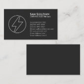 Elektrischer Unternehmer Visitenkarte (Vorne/Hinten)