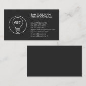 Elektrischer Unternehmer Visitenkarte (Vorne/Hinten)