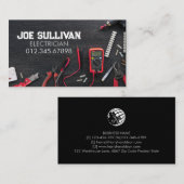 Elektrischer Unternehmer Visitenkarte (Vorne/Hinten)