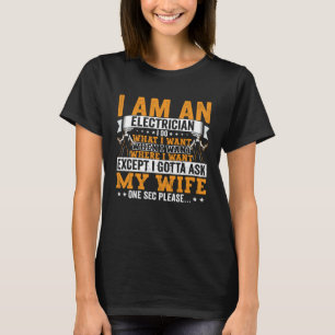 Elektrischer Vater Bekleidung Elektrische Lineman T-Shirt