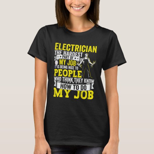 Elektrischer Vater Bekleidung Elektrische Lineman T-Shirt (Vorderseite)
