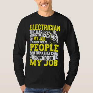 Elektrischer Vater Bekleidung Elektrische Lineman  T-Shirt