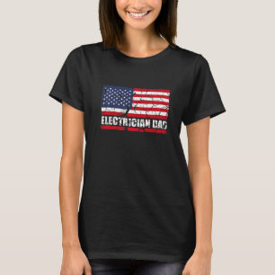 Elektrischer Vater für Elektro- oder Elektroarbeit T-Shirt
