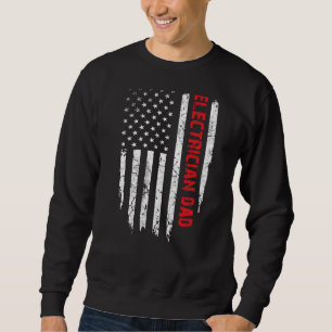Elektrischer Vater von Mens American Flag 4. Juli  Sweatshirt