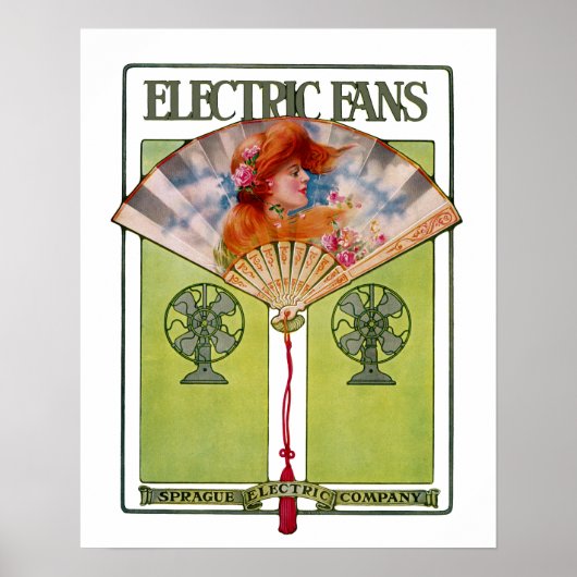 Elektrischer Ventilator Werbung Poster (Vorne)