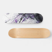 Elektrischer Violetter Marmor Abstract Skateboard (Horizontal)
