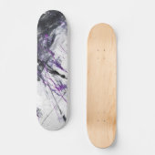 Elektrischer Violetter Marmor Abstract Skateboard (Vorderseite)