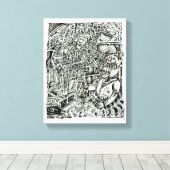 elektrischer Vorsitz von Brian Benson Leinwanddruck (Insitu (Holzboden))