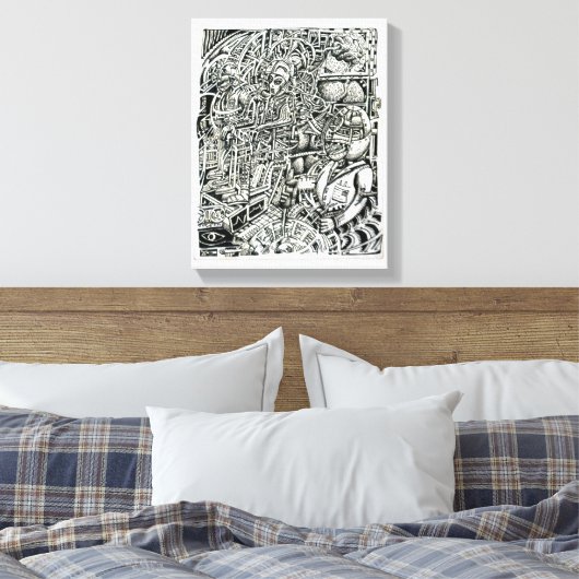 elektrischer Vorsitz von Brian Benson Leinwanddruck (Insitu (Schlafzimmer))