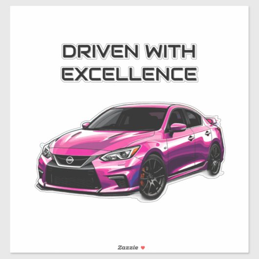 Elektrischer Wagen mit lebhaften Farbabstrichen Aufkleber (Blatt)