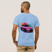 Elektrischer Wagen mit lebhaften Farbabstrichen T-Shirt (Schwarz voll)
