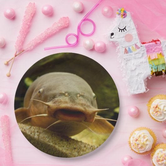 Elektrischer Wels Pappteller (Party)