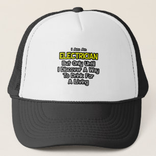 Elektrischer Witz .. Trinken zum Leben Truckerkappe