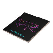 Elektrischer Wolf Fliese (Seite)