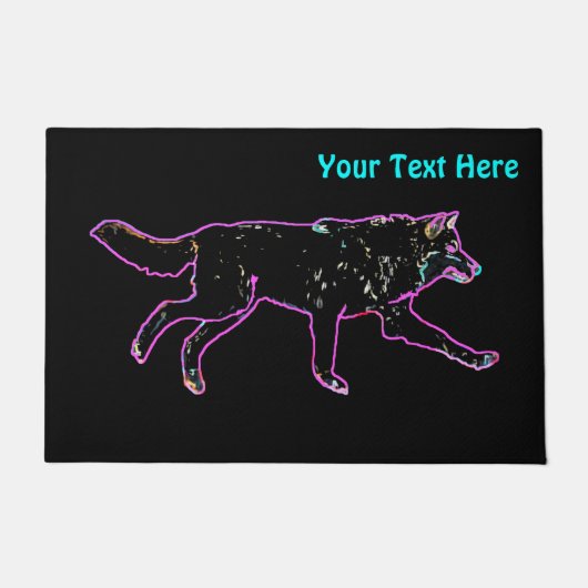 Elektrischer Wolf Fußmatte (Vorderseite)