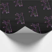 Elektrischer Wolf Geschenkpapier (Ecke)