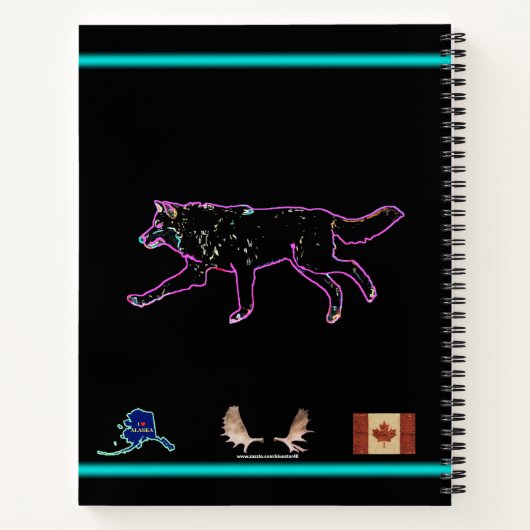 Elektrischer Wolf Notizblock (Rückseite)