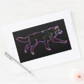 Elektrischer Wolf Rechteckiger Aufkleber (Umschlag)